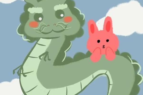 属兔的和属龙的婚配怎么样_兔子身上缠着一条龙