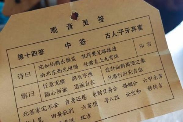 观音灵签100签解签33