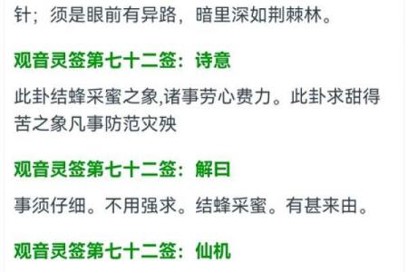 观音灵签所有上签典故