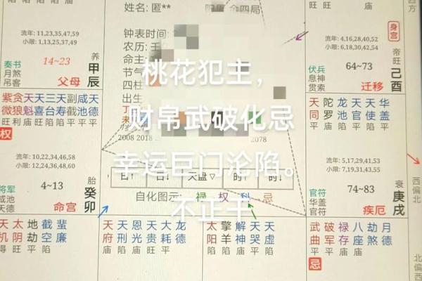 紫薇斗数测桃花