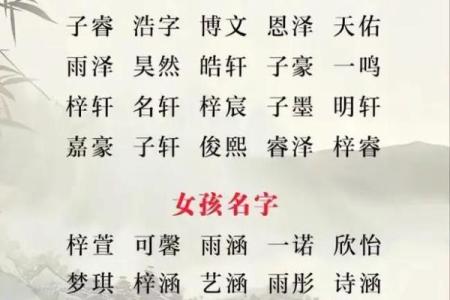 孩子名八字