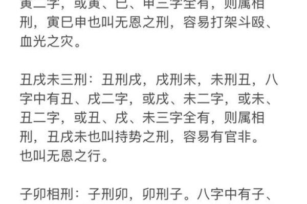 八字三刑 八字三刑