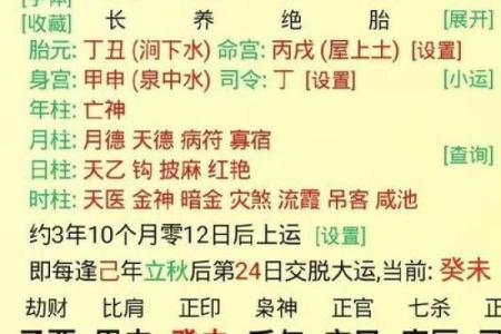 八字算命详解