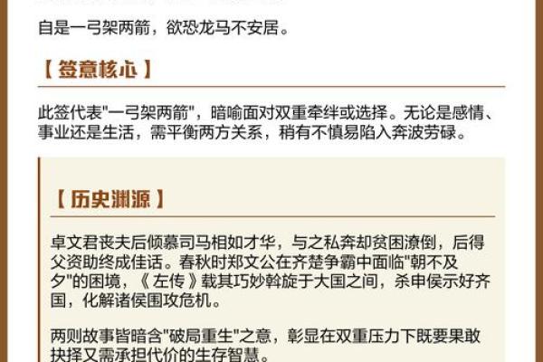 观音灵签文君遇相如