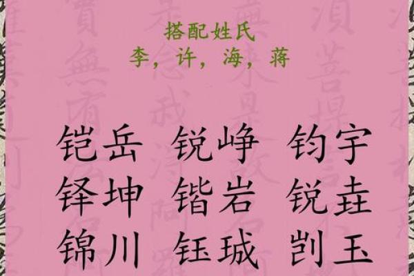 八字喜金的字