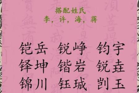 八字喜金的字