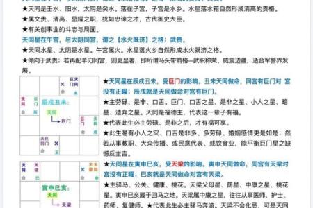 紫微斗数中，天同星的性质和含义