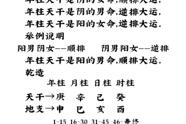 八字基础之大运流年