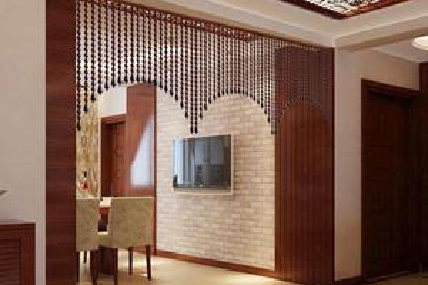 珠帘隔断风水效果图