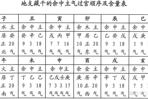 八字-人元（论地支遁藏即地支藏干）