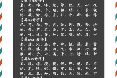 五行缺木八字喜水的字