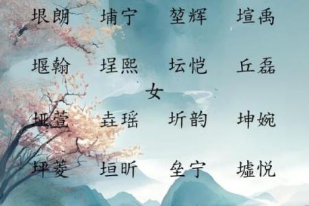 八字有土的名字