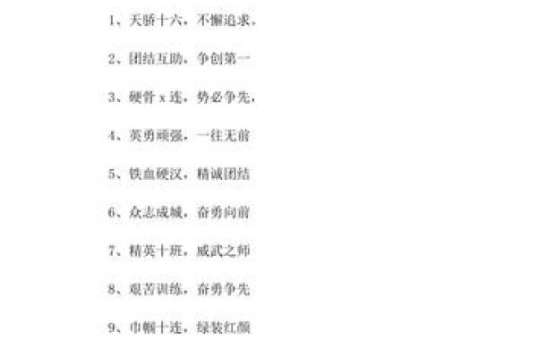 运动会八字口号 运动会八字口号