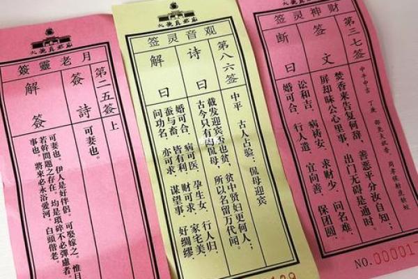 新年灵签都有啥 新年灵签都有啥