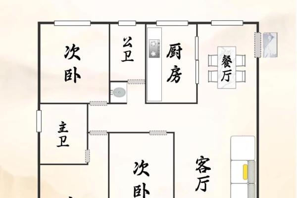 两室没厅的房子风水