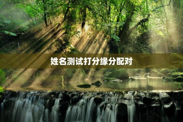 左上角点击测试姓名缘分 输入姓名测缘分？