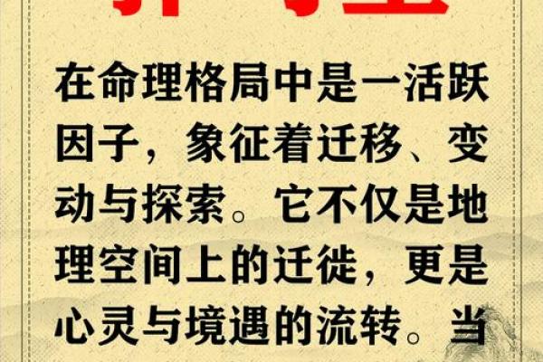 八字看迁动的技巧，驿马解析！