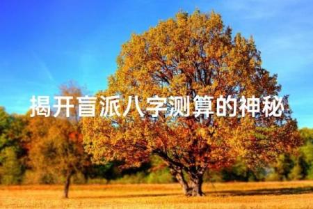 揭开八字命理的神秘面纱