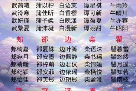 八字女孩子名字大全寓意